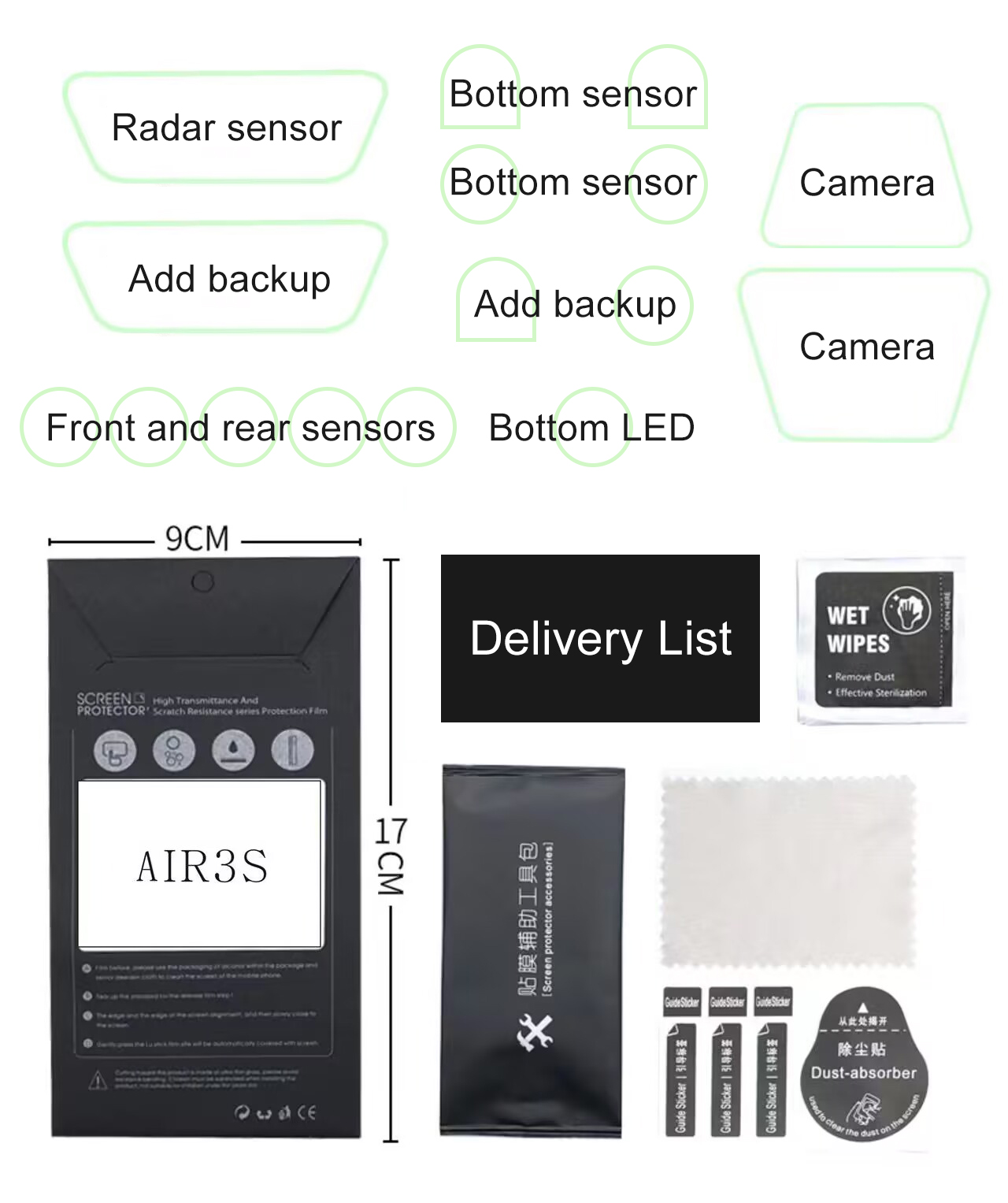 ​ Lens Sensor Beschermfolie vo - Drone Camera Lens recensie en prijs